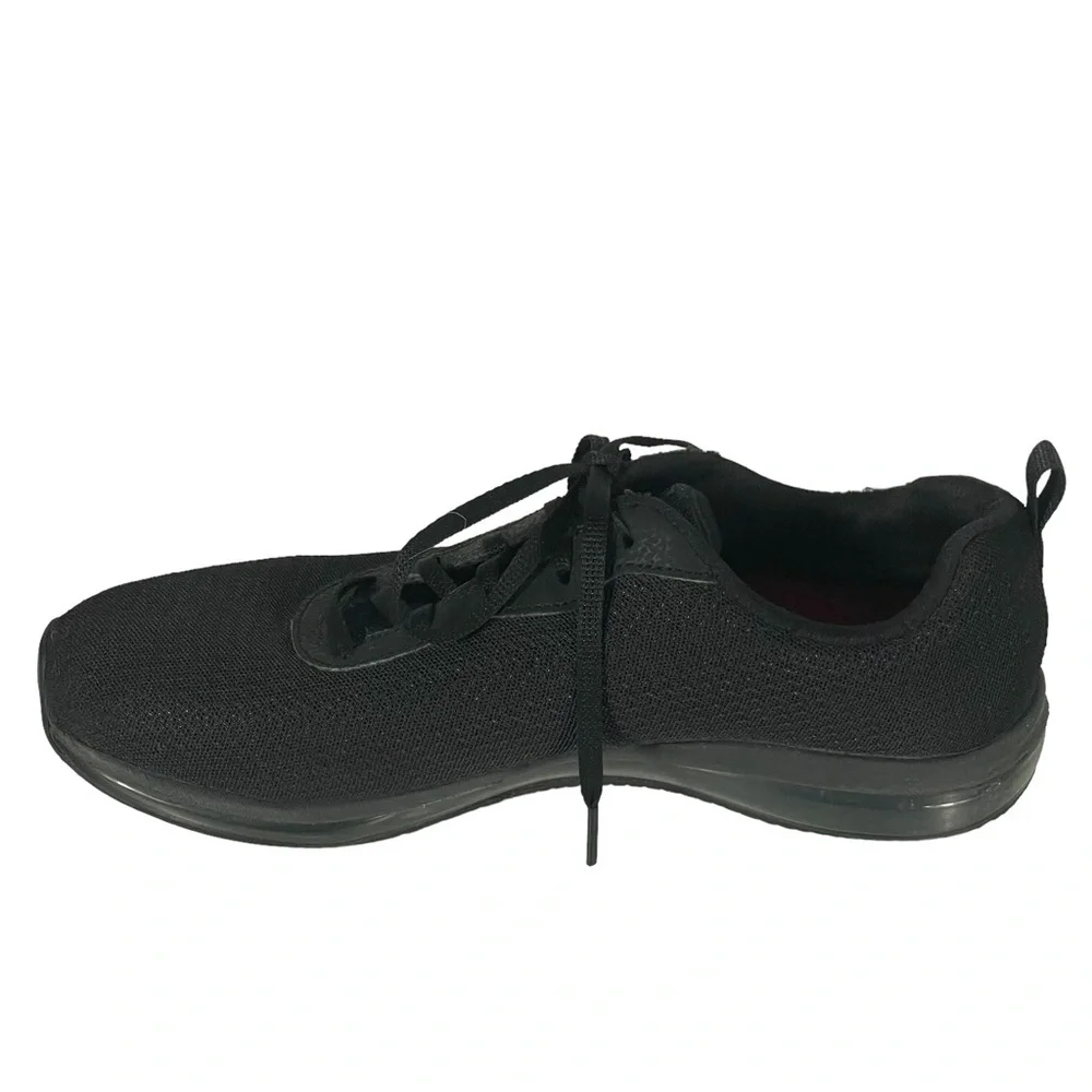 Skechers 77274 Womens Work Slip Resistant Memory Foam Black Skech-Air Shoes 10M